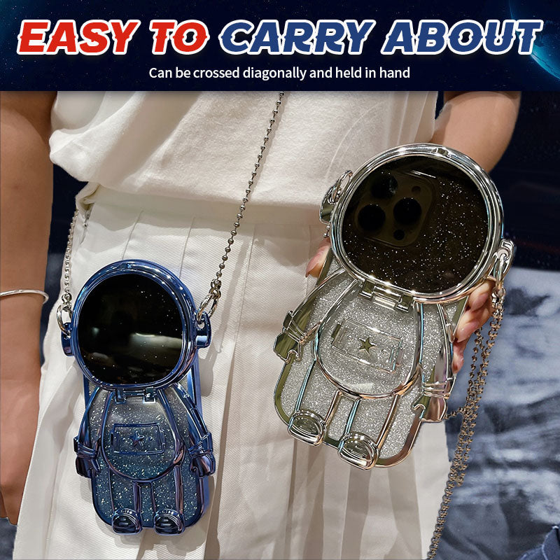 Astronaut Holder Chain Phone Case for Iphone 14 Series