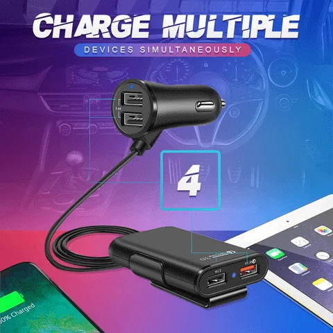 PlugGear Four Ports Car Fast Charger